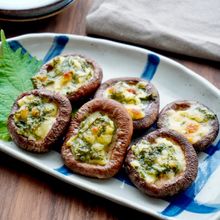 絶品♡しいたけのしそマヨチーズ焼き