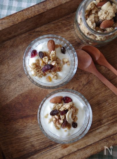 ワンボウルで簡単！砂糖不使用！メープルグラノーラ