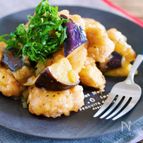 ご飯がすすむ♪玉ねぎたっぷり♪『チキンとなすのゆずポン炒め』