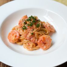 【エビとトマトのクリームパスタ】生クリーム不要！