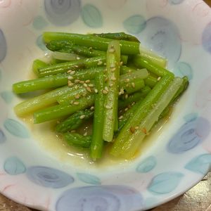 くだもの大好き🧡の作ってみた!投稿(アスパラ白だしわさび漬け『作りやすいのにめちゃ旨♪』)
