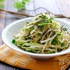 シャキシャキもやしと豆苗の塩昆布ナムル