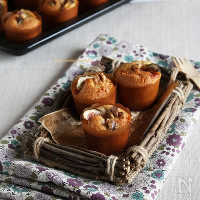 バターなし混ぜるだけで、いちじくとくるみのアーモンドケーキ
