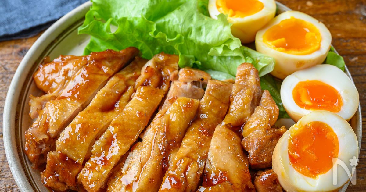 【ワンパンほったらかし！】鶏もも肉のさっぱり照り煮♪ご飯進む