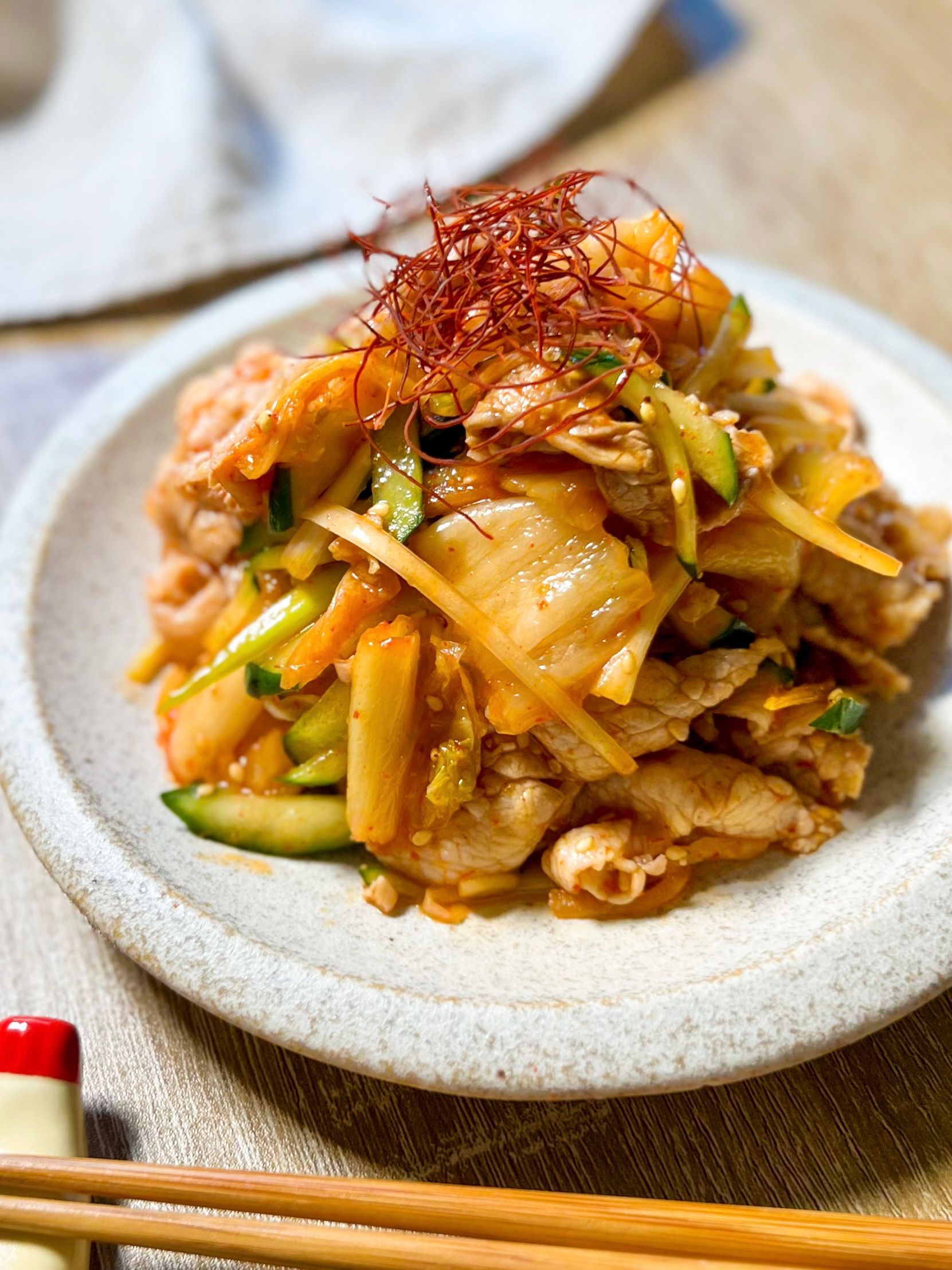 冷しゃぶ豚キムチ】我が家の新定番♪ | レシピサイトNadia