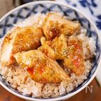 老舗の丼屋の✨梅と青のり香る♪サクサクささみ鶏天丼🍚