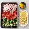 暑い日に食べたい！さっぱり蒸し鶏レモンそばの工程1