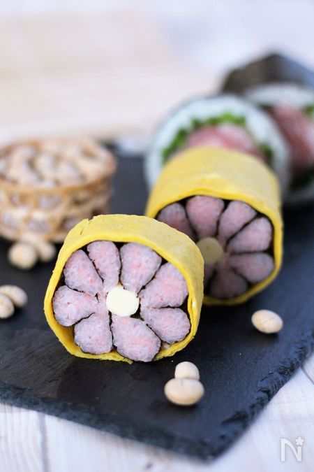 お花の恵方巻き 飾り巻き寿司 By 野島ゆきえ レシピサイト Nadia ナディア プロの料理家のおいしいレシピ