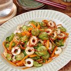 焼肉のたれで作る♪ちくわとお野菜の韓国風サラダ