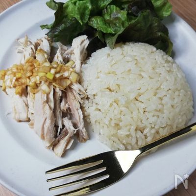 液体塩こうじで柔らかさと風味アップ☆炊飯器で作るカオマンガイ