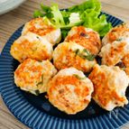 【れんこんとチーズ紫蘇つくね】れんこんでヘルシーかさまし♪