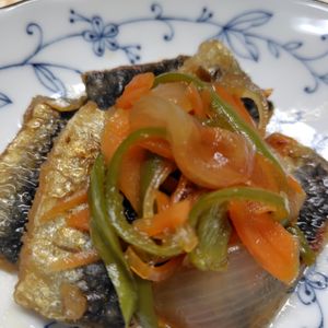 コスモスの作ってみた!投稿(【いわしの南蛮漬け】新玉ねぎで/熱々ごはん、ビールに最高)