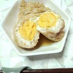 M＊Pの作ってみた!投稿(【巾着たまご】8分煮るだけ腸もほっこり)
