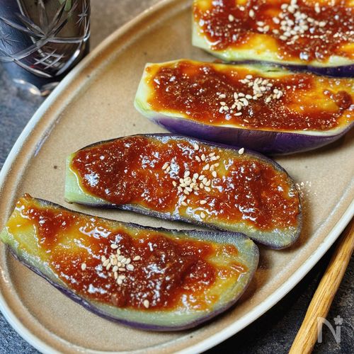 【茄子の味噌田楽】和食の定番をレンジで手軽に♡