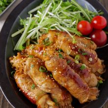 【ボリューム満点】ご飯が進む肉巻きえのきのさっぱり生姜焼き