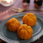 ポリ袋でかんたん洗物なし！レンチン✽かぼちゃの茶巾ケーキ✽