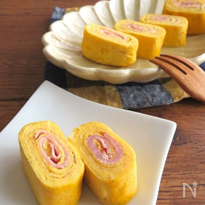 【卵焼き】お弁当の彩りに◎ハムマヨ