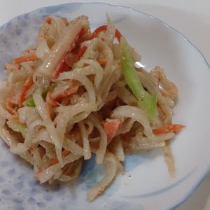 1バーバミーの作ってみた!投稿(【ごまドレ大根サラダ】お箸が止まらない♡２ステップで完成！)