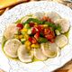 バジルソースで味付け簡単！ホタテと夏野菜のカラフルマリネ