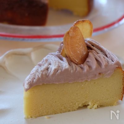 フライパンで作る‼️さつまいものしっとりプリン風ケーキ