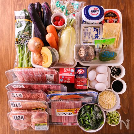 食材の集合写真