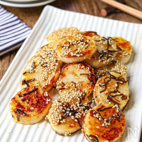 10分完成！シャキほく【長芋の塩昆布バター焼き】おつまみにも