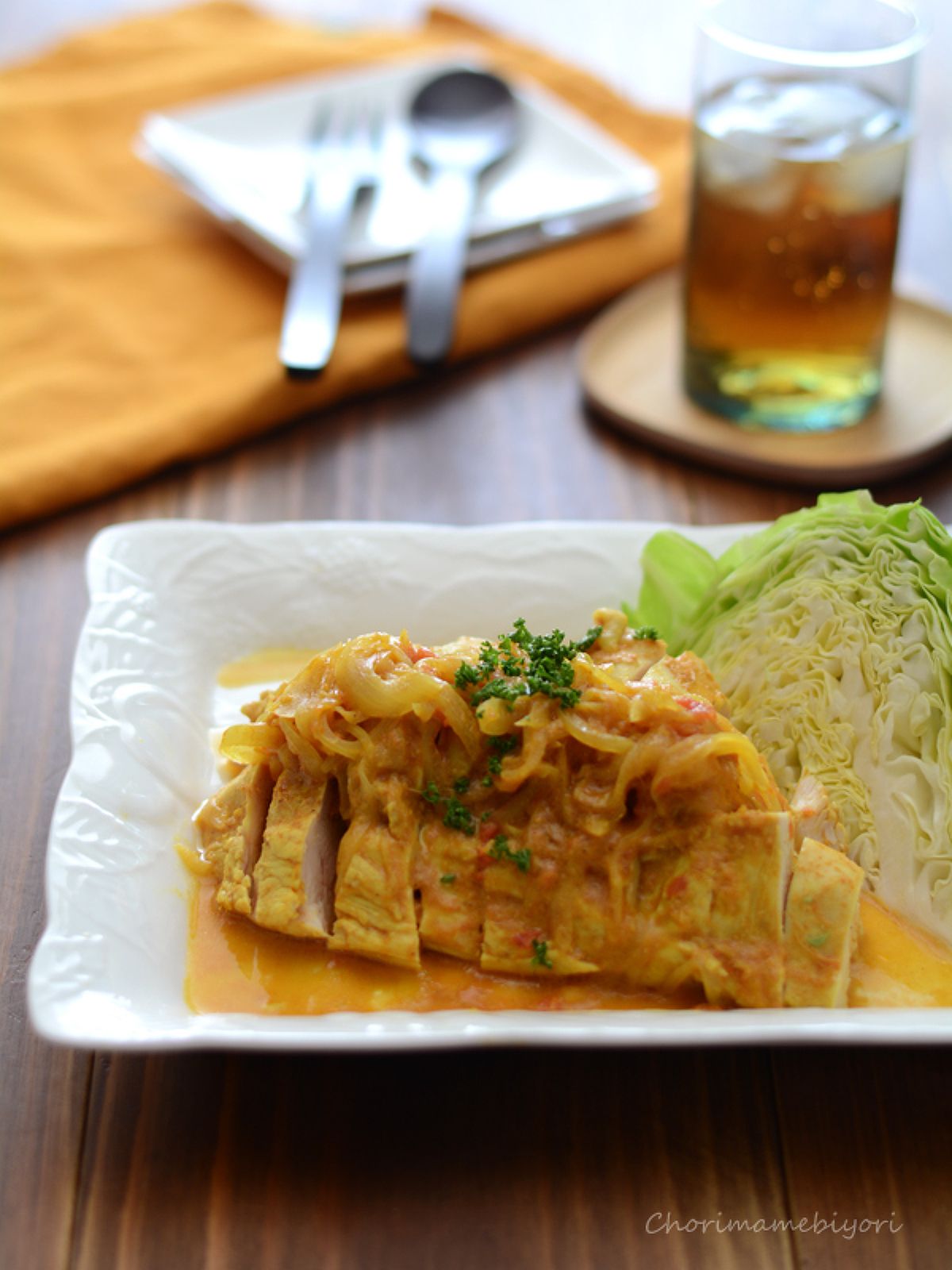 焼きカレーチキンのレシピ