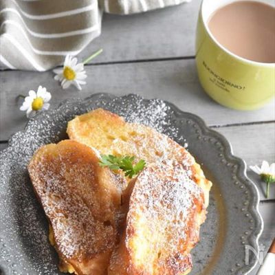 めちゃくちゃふわふわに焼きあがる～♪冷凍フレンチトースト