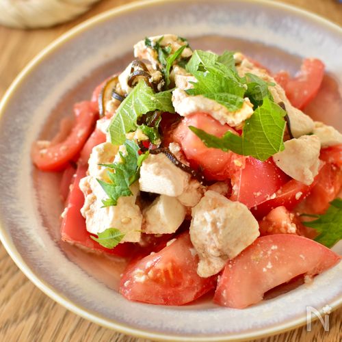 ［作り置きOK！トマトと豆腐のサラダ］あと1品ほしい時に