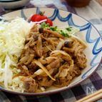 きのこたっぷり！豚の生姜焼き