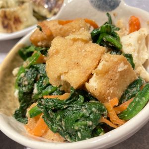 すみれの作ってみた!投稿(【ちぎり絹揚げとほうれん草のごま和え】レンチンのみで激旨！！)