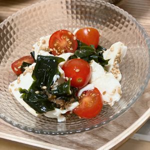 Natsukoの作ってみた!投稿(和えるだけ絶品♡【トマトとわかめのさっぱり豆腐サラダ】)