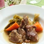 豚肉とキャベツの蒸し煮　ゴマ風味