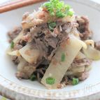 大根のシャキシャキ感がたまらない！牛肉炒め