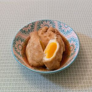 𝔂𝓾𝓶𝓲🍓の作ってみた!投稿(染みうま♡『油揚げの巾着たまご』節約中にも◎)