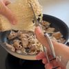 【豚えのみぞれ】食材3つだけ！包丁使わず完成✨の工程2