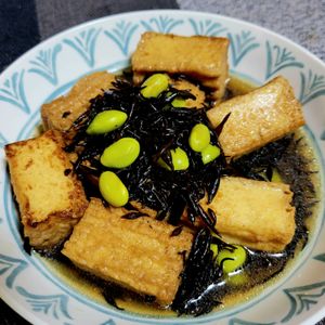 ヴェルの作ってみた!投稿(厚揚げ豆腐とひじきの煮物【作り置き】)