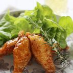 鶏手羽中の揚げ焼き、簡単甘辛ソース