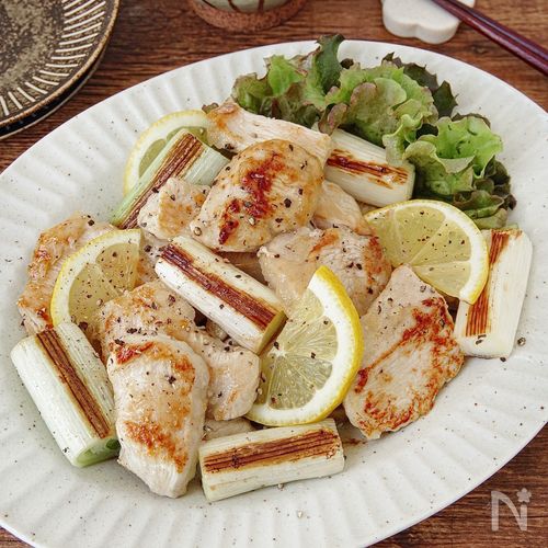 【鶏むねと長ねぎのうま塩焼き】10分で完成!節約レシピ!