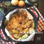 お肉と野菜の旨味たっぷりキャベツと豚肉の塩レモン蒸し