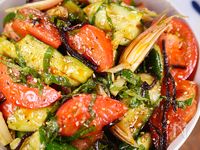 つめた～い夏野菜の🤭💕にんにくごま油＆塩昆布和え🥗