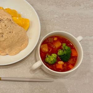 すじのこの作ってみた!投稿(給食で大人気！【具沢山ミネストローネ】)