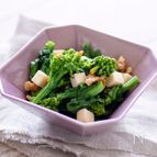 菜の花のくるみチーズあえ