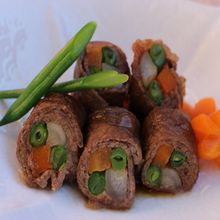 野菜の牛肉巻き　