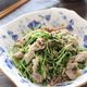 【豆苗と豚ばらのにんにく塩レモン炒め】5分かからずに激旨！