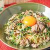 5分！レンチン1回！＼豆苗肉そぼろ混ぜ麺／