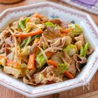 【豚こま肉と野菜のスタミナ炒め】パパッと簡単！ご飯に合う！
