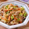 【豚こま肉と野菜のスタミナ炒め】パパッと簡単!ご飯に合う!