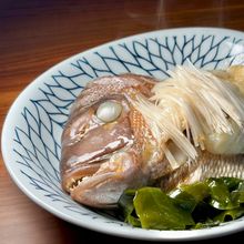 💫鯛アラとわかめのポン酢清蒸魚