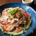 食欲UP！ピリ辛ごまだれの豚しゃぶサラダ